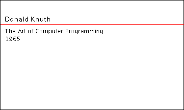 Donald Knuth: “The Art of Computer
       Programming” (1965).