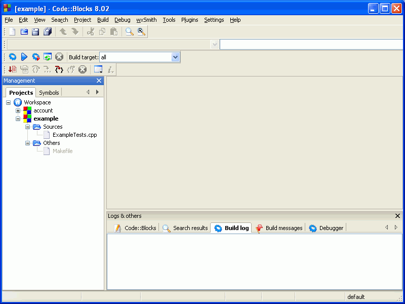 Code::Blocks example project files
